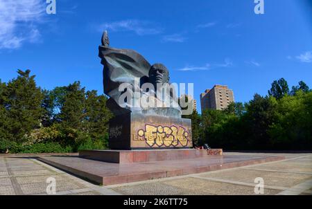 Deutschland, Berlin, 09. 06. 2021, Thaelmann-Denkmal im Ernst-Thaelmann-Park Stockfoto