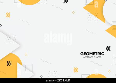 Abstrakte geometrische Formen Hintergrund Vektor Design Illustration Stock Vektor