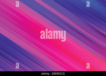 Abbildung des Vektorgrafiks für dynamische Linien im Papierstil Stock Vektor