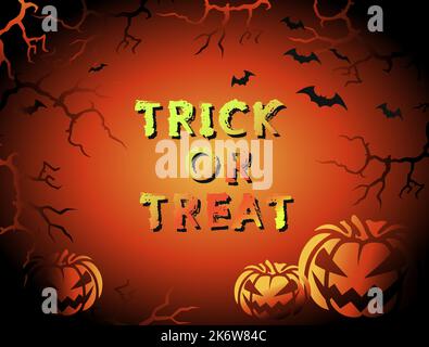 Vektor Halloween Poster, Karte, Flayer, Banner. Halloween-Party-Einladung. Stock Vektor