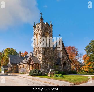 Jaffrey. New Hampshire. USA - 07. Oktober 2022 - St. Katholische Kirche Von Patrick Stockfoto