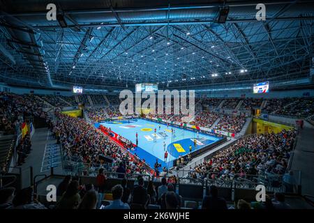 15. Oktober 2022, Spanien, Jaén: Handball: EHF Euro Cup, Spanien - Deutschland, Matchday 2. Die deutsche Männer-Handballnationalmannschaft wird beim EHF-EUROCUP gegen Spanien (rot) kämpfen. Foto: Sascha Klahn/dpa Kredit: dpa picture Alliance/Alamy Live News Stockfoto