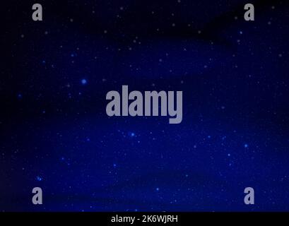 Farbe Kosmos Hintergrund. Leuchtende Sterne im Raum. Milchstraße Galaxie 3D Rendering für Hintergrund. Stockfoto
