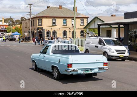 1966 Holden Ute Oldtimer im historischen Millthorpe im regionalen New South Wales, NSW, Australien Stockfoto