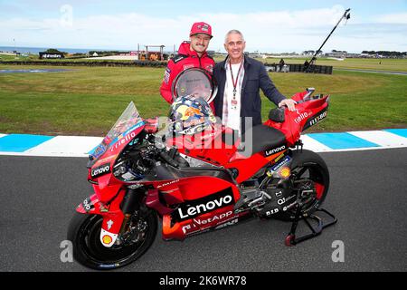 Phillip Island, Australien. 15. Oktober 2022. Qualifying Animoca Brands Australian Grand Prix of MotoGP auf Phillip Island Circuit. 15. Oktober 2022 in Bild: Jack Miller mit Doohan Clasificacion del Gran Premio de MotoGP de Australia en el Circuito Internacional de Phillip Island. 15 de Octubre de 2022 POOL/ MotoGP.com/Cordon die Pressebilder sind nur für redaktionelle Zwecke bestimmt. Obligatorischer Kredit: © motogp.com Kredit: CORDON PRESS/Alamy Live News Stockfoto