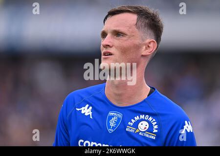 Empoli, Italien. 15. Oktober 2022. Liam Henderson (FC Empoli) während des FC Empoli gegen AC Monza, italienisches Fußballspiel Serie A in Empoli, Italien, Oktober 15 2022 Quelle: Independent Photo Agency/Alamy Live News Stockfoto