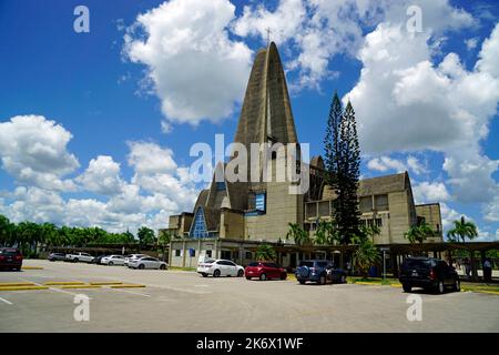 Schöne Kirche von higuey in der dominikanischen republik Stockfoto