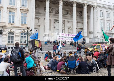 Extinction Rebellion Protest, Brüssel Stockfoto