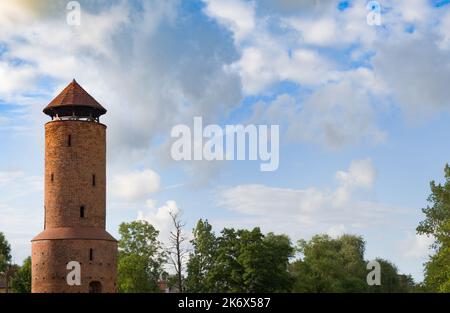 Histoprischer Pulverturm in der Stadt Gryfice, Provinz Vorpommern in Polen Stockfoto