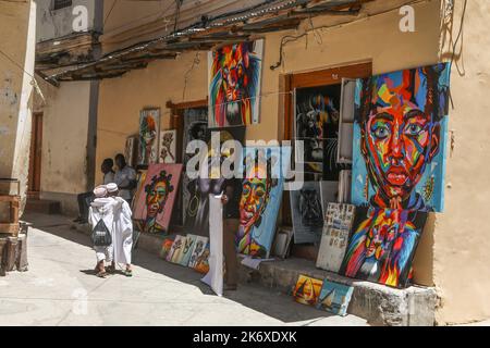 STEINSTADT SANSIBAR TANSANIA Stockfoto