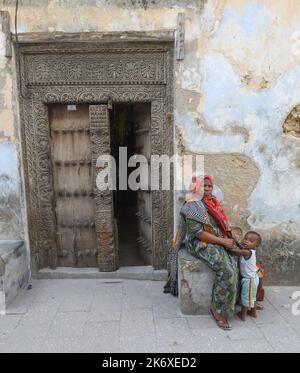 STEINSTADT SANSIBAR TANSANIA Stockfoto