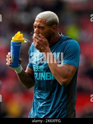 Manchester, Großbritannien. 16. Oktober 2022. Joelinton von Newcastle United während des Spiels in der Premier League in Old Trafford, Manchester. Bildnachweis sollte lauten: Andrew Yates/Sportimage Kredit: Sportimage/Alamy Live News Stockfoto