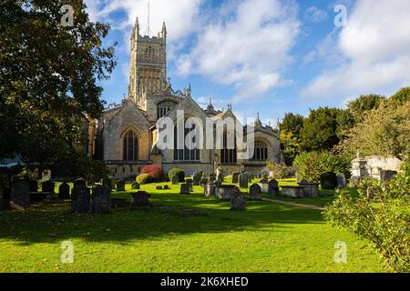 Bilder Von Der Pfarrkirche In Cirencester, Genannt St. John Baptist, Die Die Zweite Hauptstadt Des Römischen Britanniens War, Genannt Corinium. Stockfoto