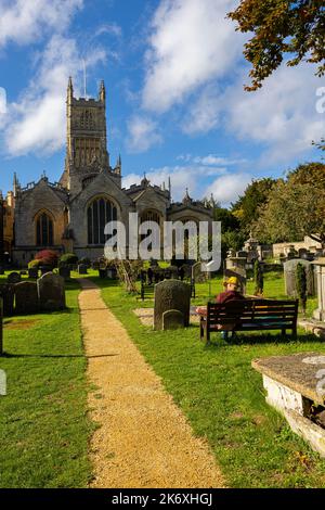 Bilder Von Der Pfarrkirche In Cirencester, Genannt St. John Baptist, Die Die Zweite Hauptstadt Des Römischen Britanniens War, Genannt Corinium. Stockfoto