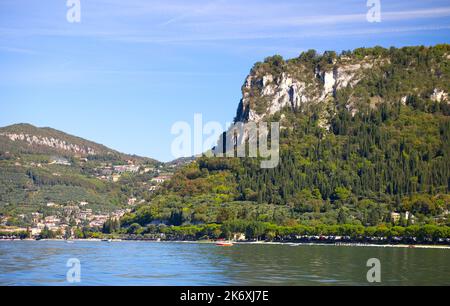 Bilder vom Gardasee im Spätsommer am Gardasee, Bardolino und Lazise in den italienischen Seen - Venetien und Lombardei Stockfoto