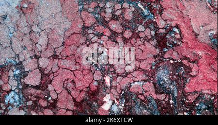 Glitzer Tinte Blasen bunt abstrakten Hintergrund Stockfoto