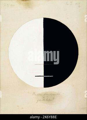 Hilma af Klint. Buddhas Standpunkt im irdischen Leben, Nr. 3a, Serie XI. 1920. Stockfoto