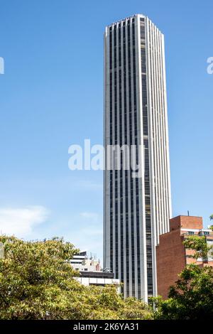 Bogota Colombia,Santa Fe Torre Colpatria Tower 1979 Obregon Valenzuela Moderne Architektur, Hochhäuser Wolkenkratzer Wolkenkratzer hohes Gebäude Stockfoto
