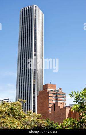 Bogota Colombia,Santa Fe Torre Colpatria Tower 1979 Obregon Valenzuela Moderne Architektur, Hochhäuser Wolkenkratzer Wolkenkratzer hohes Gebäude Stockfoto