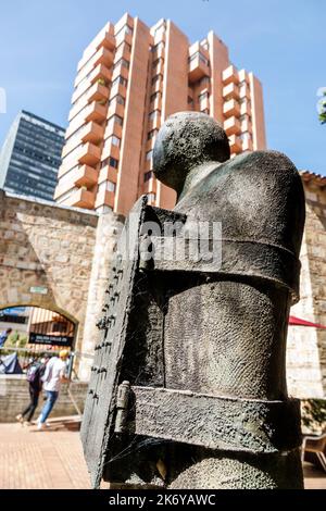 Bogota Kolumbien, Santa Fe Museo Nacional de Colombia National Museum of Colombia, Kunstwerke Skulptur Ausstellung Sammlung, außerhalb des Gebäudes bui Stockfoto