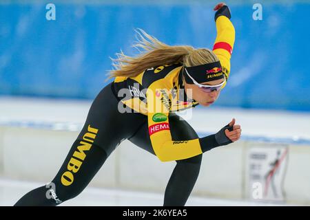 HEERENVEEN, NIEDERLANDE - 15. OKTOBER: Jutta Leerdam vom Team Jumbo