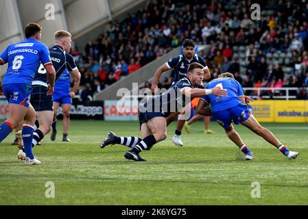 Newcastle, Großbritannien. 16. Oktober 2022. 6/10/2022 RLWC2021, Schottland gegen Italien, Kingston Park, Newcastle, Schottland kämpfte hart für einen Versuch, nachdem Italien das Spiel gewann 4-28, UK Credit: Robert Chambers/Alamy Live News Stockfoto