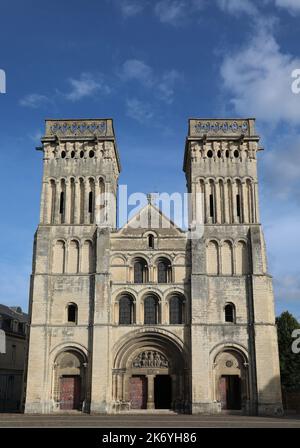 Alte Kirche genannt Abtei der Frauen in CAEN in Frankreich ohne Menschen Stockfoto