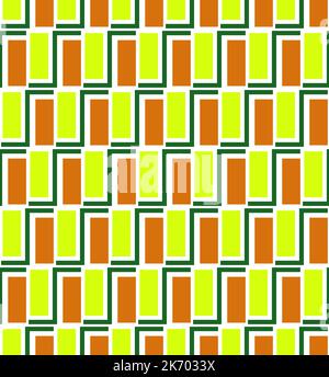 Nahtlose geometrische Vektor-Muster im Stil von 1950 Stock Vektor