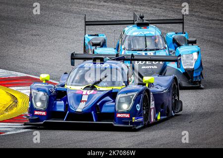 10 CLOET Tom (bel), LLOVERAS Xavier (Spa), VAN BERLO Glen (nld), Eurointernational, Ligier JS P320 - Nissan, Aktion während der 4 Stunden von Portimao 2022, 6. Lauf der 2022 European Le Mans Series auf dem Algarve International Circuit vom 14. Bis 16. Oktober in Portimao, Portugal - Foto Paulo Maria / DPPI Stockfoto