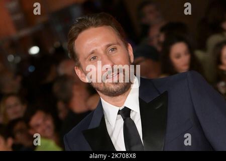 Rom, Italien. 16. Oktober 2022. Mattias Schoenhaerts besucht den roten Teppich von Django la Serie beim Rome Film Fest im Auditorium Parco della Musica. Kredit: SOPA Images Limited/Alamy Live Nachrichten Stockfoto