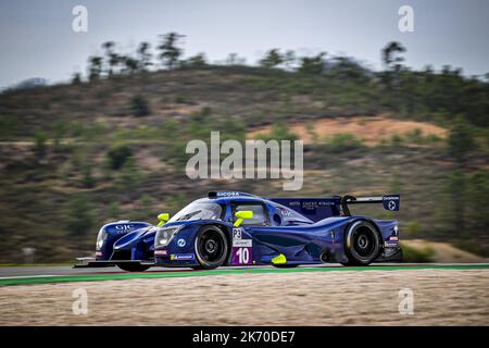 10 CLOET Tom (bel), LLOVERAS Xavier (Spa), VAN BERLO Glen (nld), Eurointernational, Ligier JS P320 - Nissan, Aktion während der 4 Stunden von Portimao 2022, 6. Lauf der 2022 European Le Mans Series auf dem Algarve International Circuit vom 14. Bis 16. Oktober in Portimao, Portugal - Foto: Paulo Maria/DPPI/LiveMedia Stockfoto