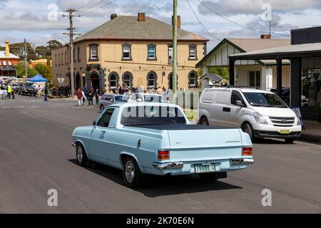 1966 Holden HR Ute Oldtimer im historischen Millthorpe im regionalen New South Wales, NSW, Australien Stockfoto