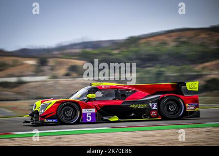 05 ADCOCK Nick (gbr), JENSEN Michael (dnk), KAPADIA Alex (gbr), RLR Msport, Ligier JS P320 - Nissan, Aktion während der 4 Stunden von Portimao 2022, 6. Lauf der 2022 European Le Mans Series auf dem Algarve International Circuit vom 14. Bis 16. Oktober in Portimao, Portugal - Foto: Paulo Maria/DPPI/LiveMedia Stockfoto