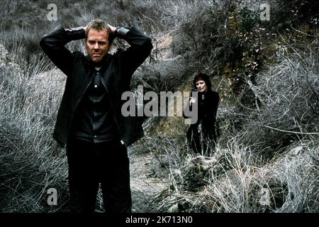 KIEFER SUTHERLAND, SARAH CLARKE, 24: Staffel 2, 2002 Stockfoto