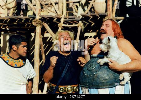 JAMEL DEBBOUZE, Christian Clavier, Gerard Depardieu, Asterix und Obelix: MISSION CLEOPATRA, 2002 Stockfoto