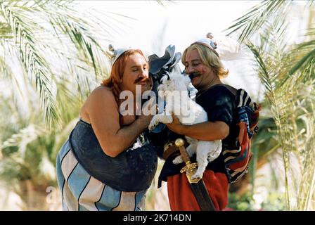 DEPARDIEU, CLAVIER, ASTERIX UND OBELIX: MISSION CLEOPATRA, 2002 Stockfoto