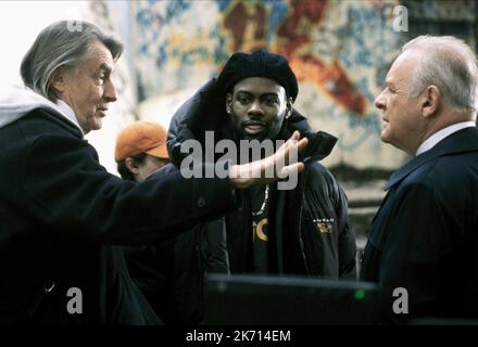 JOEL SCHUMACHER, Chris Rock, Anthony Hopkins, BAD COMPANY, 2002 Stockfoto