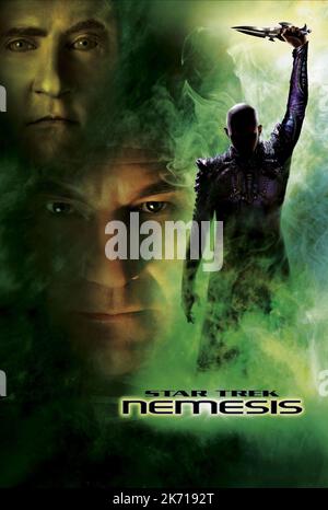 BRENT SPINER, Patrick Stewart, TOM HARDY KUNST ARBEITEN, STAR TREK: NEMESIS 2002 Stockfoto