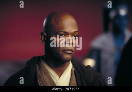 SAMUEL L. JACKSON, Star Wars: Episode II - Angriff der Klonkrieger 2002 Stockfoto