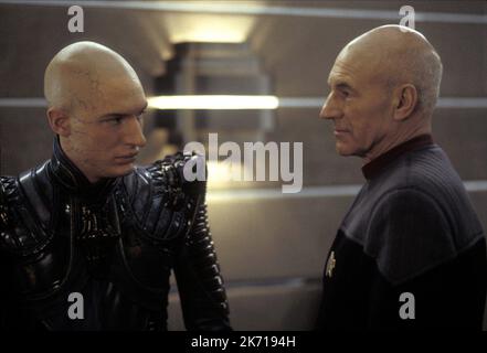 TOM HARDY, Patrick Stewart, STAR TREK: NEMESIS 2002 Stockfoto