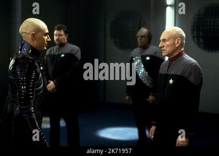 TOM HARDY, Patrick Stewart, STAR TREK: NEMESIS 2002 Stockfoto