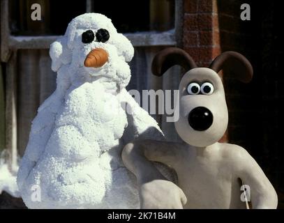 SNOWMAN, GROMIT, WALLACE UND GROMIT'S CRACKGERÄTE, 2002 Stockfoto
