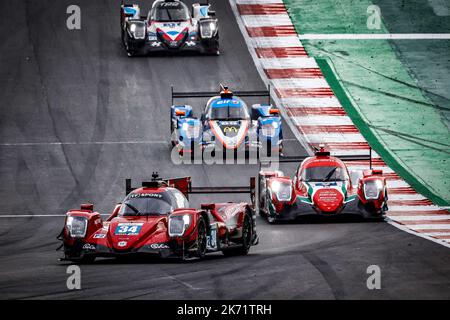 34 AITKEN Jack (gbr), EASTWOOD Charlie (irl), YOLUC Salih (tur), Racing Team Turkey, Areca 07 - Gibson, Aktion während der 4 Stunden von Portimao 2022, 6. Lauf der 2022 European Le Mans Series auf dem Algarve International Circuit vom 14. Bis 16. Oktober in Portimao, Portugal - Foto: Paulo Maria/DPPI/LiveMedia Stockfoto