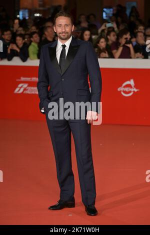 Rom, Italien. 16. Oktober 2022. Mattias Schoenhaerts besucht den roten Teppich von Django la Serie beim Rome Film Fest im Auditorium Parco della Musica. (Foto: Mario Cartelli/SOPA Images/Sipa USA) Quelle: SIPA USA/Alamy Live News Stockfoto