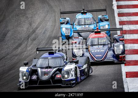 27 DOQUIN Antoine (Fra), FOUBERT Jean-Ludovic (Fra), Maulini Nicolas (SWI), Cool Racing, Ligier JS P320 - Nissan, Action während der 4 Stunden von Portimao 2022, 6. Lauf der 2022 European Le Mans Series auf dem Algarve International Circuit vom 14. Bis 16. Oktober in Portimao, Portugal - Foto: Paulo Maria/DPPI/LiveMedia Stockfoto