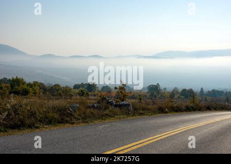 Reisen auf dem Kaimaktsalan-Berg, Nordgriechenland Stockfoto