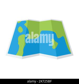 Einfache Karte mit gefaltetem Papier für Ihr Design. Stock Vektor