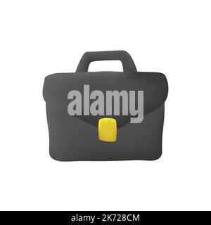 3D Karteikarton-Vektorsymbol. Konzept für Wirtschaft und Finanzen. Investment, Aktentasche, Geldsymbol Stock Vektor