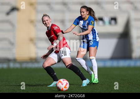 Leigh, Großbritannien. 16. Oktober 2022. Leah Galton während des Spiels der FA Women's Super League im Leigh Sports Village, Leigh. Bildnachweis sollte lauten: Jessica Hornby/Sportimage Kredit: Sportimage/Alamy Live News Stockfoto