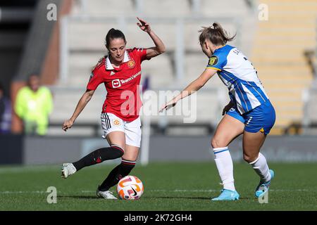 Leigh, Großbritannien. 16. Oktober 2022. Ona Batlle von Manchester United während des Spiels der FA Women's Super League im Leigh Sports Village, Leigh. Bildnachweis sollte lauten: Jessica Hornby/Sportimage Kredit: Sportimage/Alamy Live News Stockfoto